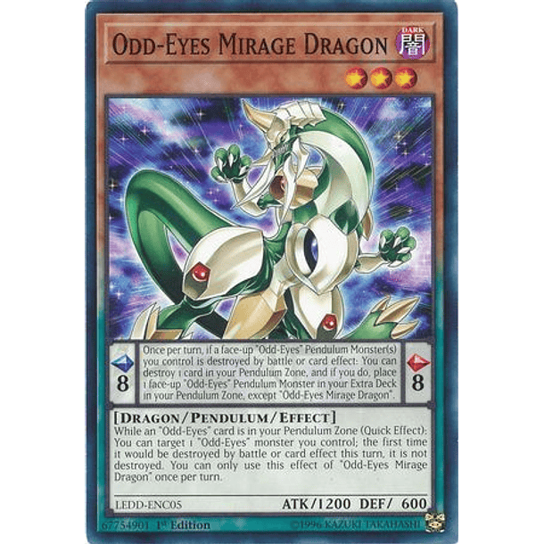 Odd-Eyes Mirage Dragon - LEDD-ENC05 - Common