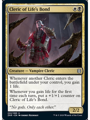 Cleric of Life's Bond - ZNR - U 