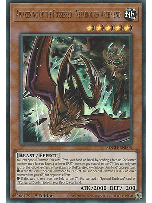 Awakening of the Possessed - Nefariouser Archfiend - SDCH-EN005 - Ultra Rare