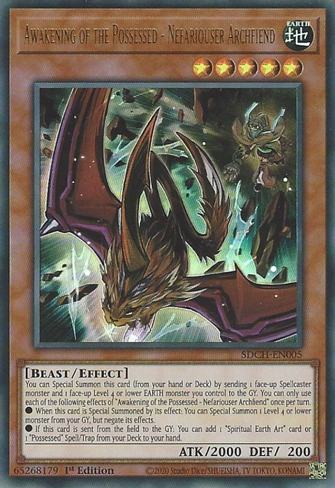 Awakening of the Possessed - Nefariouser Archfiend - SDCH-EN005 - Ultra Rare