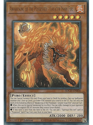 Awakening of the Possessed - Greater Inari Fire - SDCH-EN006 - Ultra Rare
