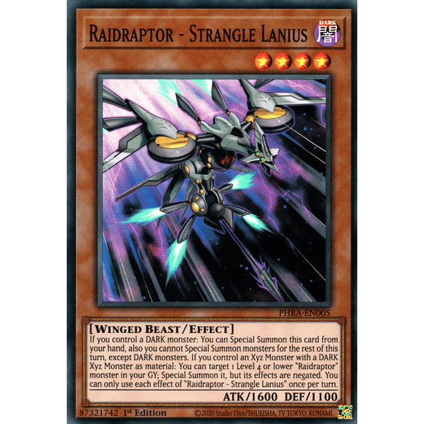 Raidraptor - Strangle Lanius - PHRA-EN005 - Super Rare