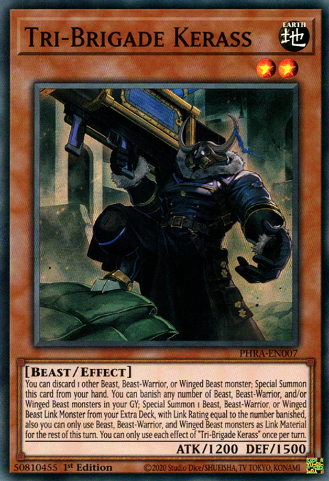 Tri-Brigade Kerass - PHRA-EN007 - Super Rare 