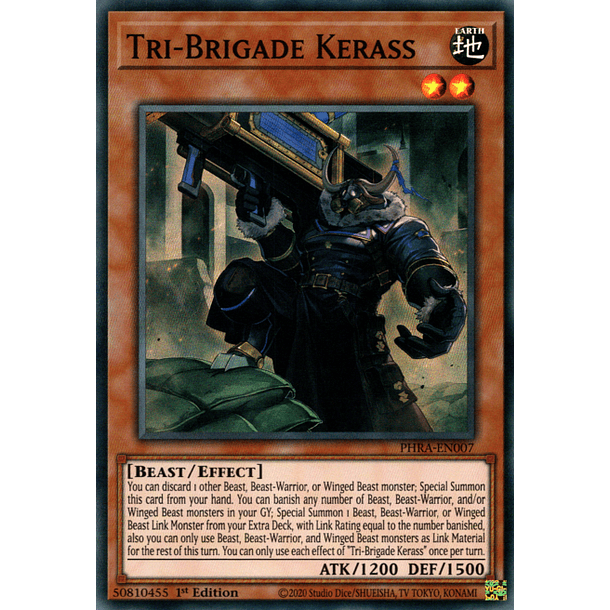 Tri-Brigade Kerass - PHRA-EN007 - Super Rare 