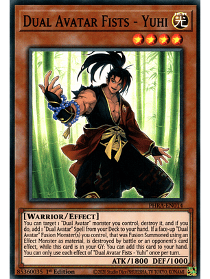 Dual Avatar Fists - Yuhi - PHRA-EN014 - Super Rare