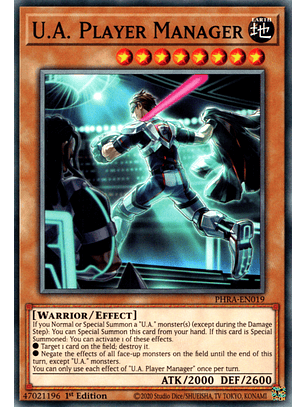 U.A. Player Manager - PHRA-EN019 - Common