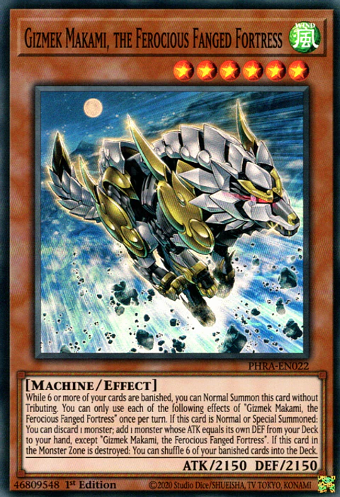 Gizmek Makami, the Ferocious Fanged Fortress - PHRA-EN022 - Super Rare