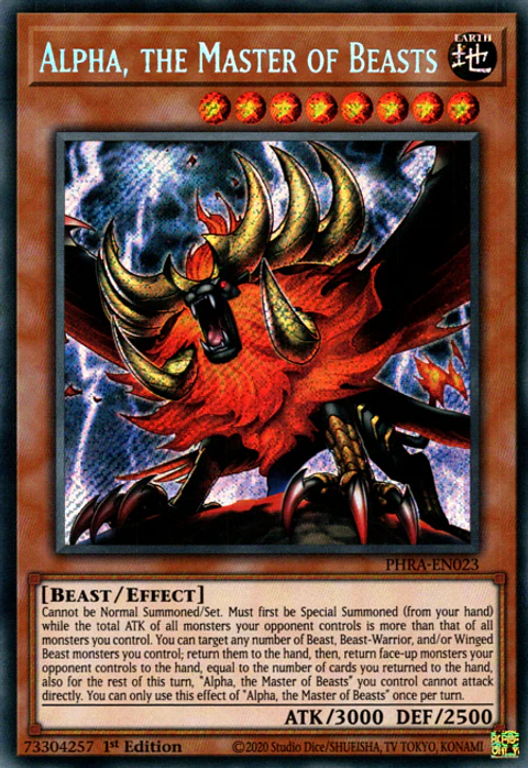 Alpha, the Master of Beasts - PHRA-EN023 - Secret Rare 