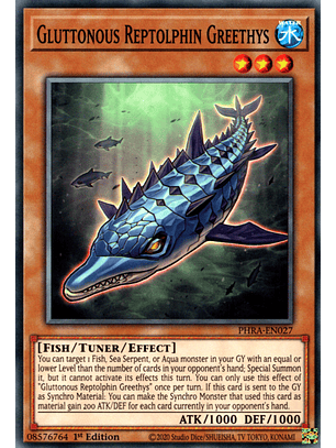 Gluttonous Reptolphin Greethys - PHRA-EN027 - Common