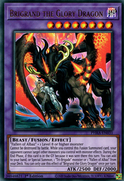 Brigrand the Glory Dragon - PHRA-EN031 - Ultra Rare 