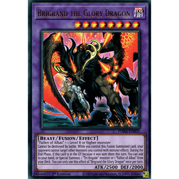 Brigrand the Glory Dragon - PHRA-EN031 - Ultra Rare 