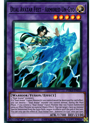 Dual Avatar Feet - Armored Un-Gyo - PHRA-EN033 - Super Rare