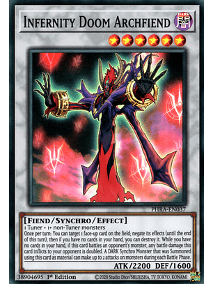 Infernity Doom Archfiend - PHRA-EN037 - Super Rare 
