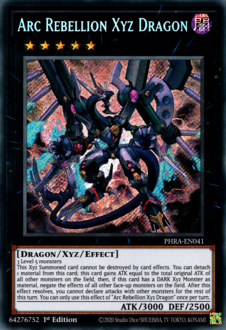 Arc Rebellion Xyz Dragon - PHRA-EN041 - Secret Rare  1