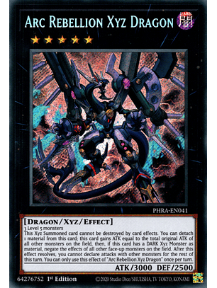 Arc Rebellion Xyz Dragon - PHRA-EN041 - Secret Rare 