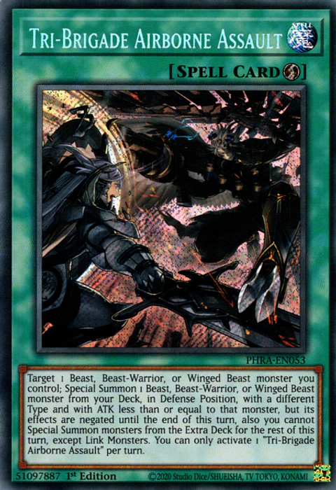 Tri-Brigade Airborne Assault - PHRA-EN053 - Secret Rare 