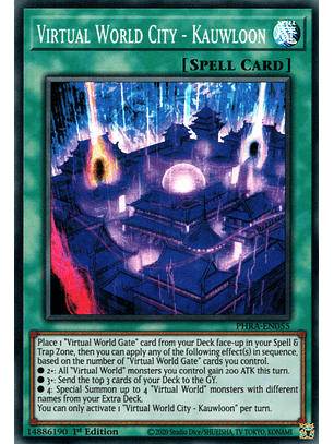 Virtual World City - Kauwloon - PHRA-EN055 - Super Rare