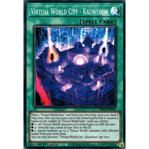 Virtual World City - Kauwloon - PHRA-EN055 - Super Rare