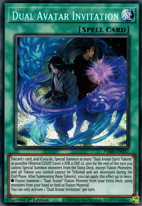 Dual Avatar Invitation - PHRA-EN057 - Secret Rare