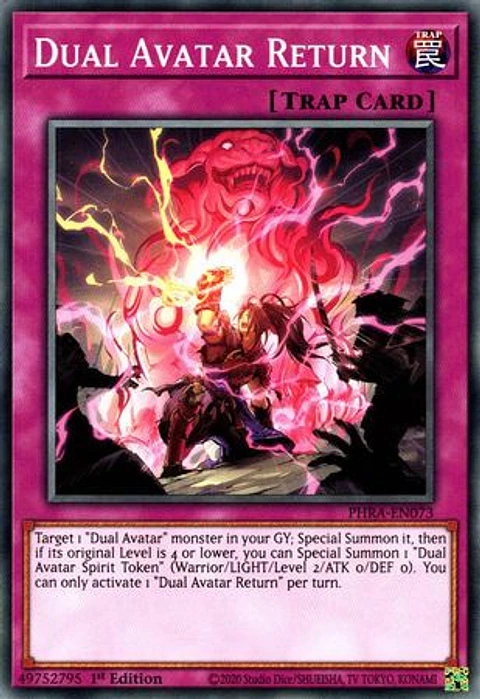 Dual Avatar Return - PHRA-EN073 - Common