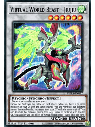 Virtual World Beast - Jiujiu - PHRA-EN097 - Super Rare