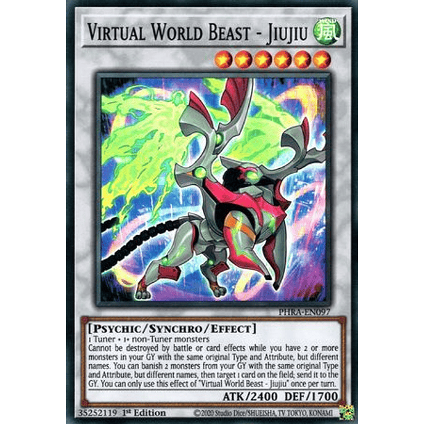 Virtual World Beast - Jiujiu - PHRA-EN097 - Super Rare