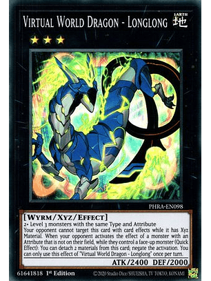 Virtual World Dragon - Longlong - PHRA-EN098 - Super Rare