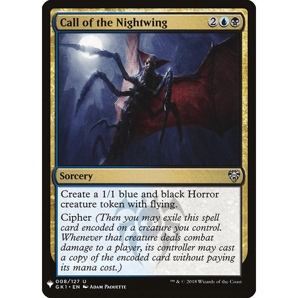 Call of the Nightwing - GK1 - U 