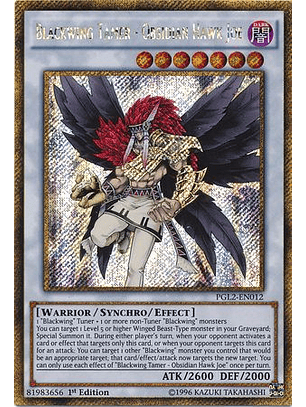 Blackwing Tamer - Obsidian Hawk Joe - PGL2-EN012 - Gold Secret Rare