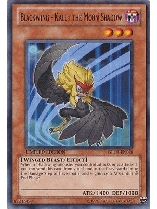 Blackwing - Kalut the Moon Shadow - GLD3-EN026 - Common