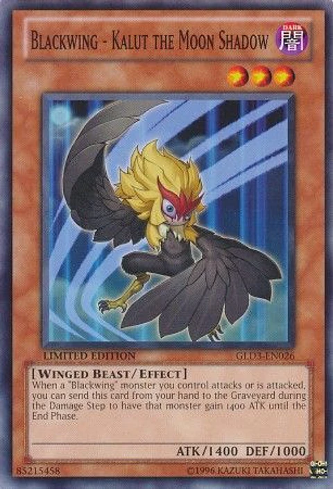 Blackwing - Kalut the Moon Shadow - GLD3-EN026 - Common
