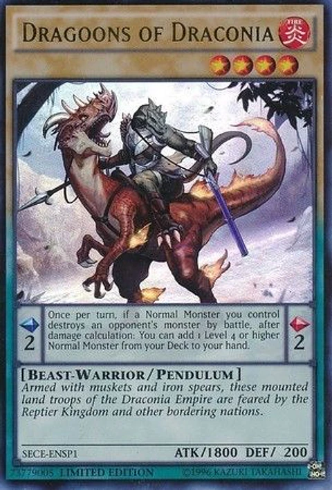 Dragoons of Draconia SECE-ENSP1 - Super Rare