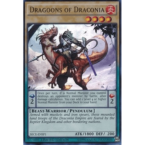 Dragoons of Draconia SECE-ENSP1 - Super Rare