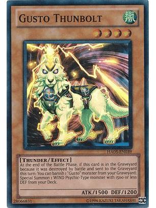 Gusto Thunbolt - HA05-EN039 - Super Rare