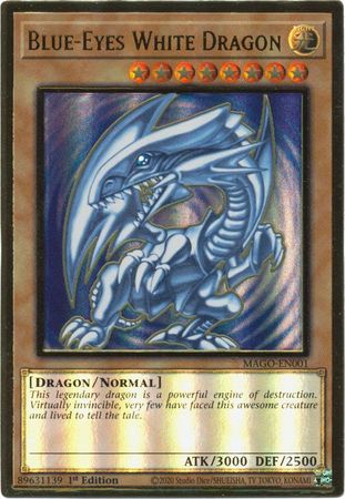 Blue-Eyes White Dragon - MAGO-EN001 - Premium Gold Rare  1