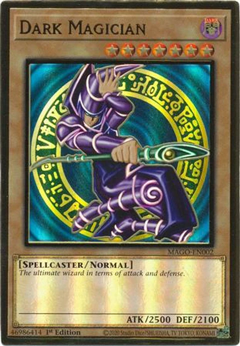 Dark Magician - MAGO-EN002 - Premium Gold Rare