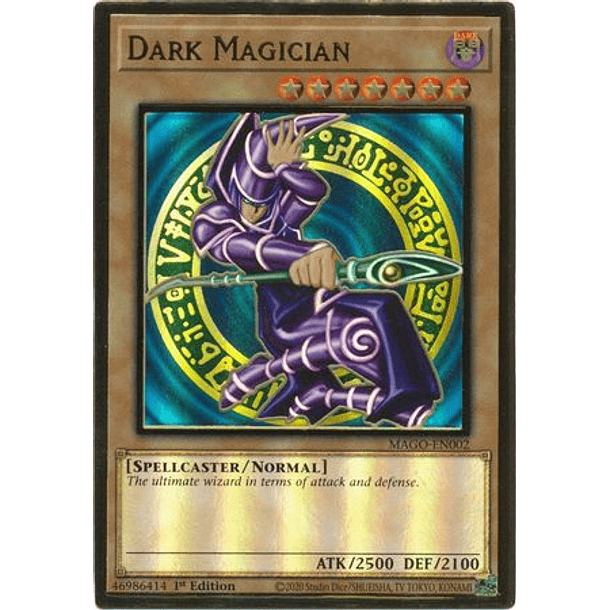 Dark Magician - MAGO-EN002 - Premium Gold Rare