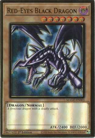 Red-Eyes Black Dragon - MAGO-EN003 - Premium Gold Rare 1