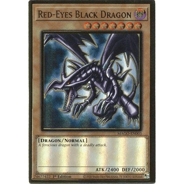 Red-Eyes Black Dragon - MAGO-EN003 - Premium Gold Rare