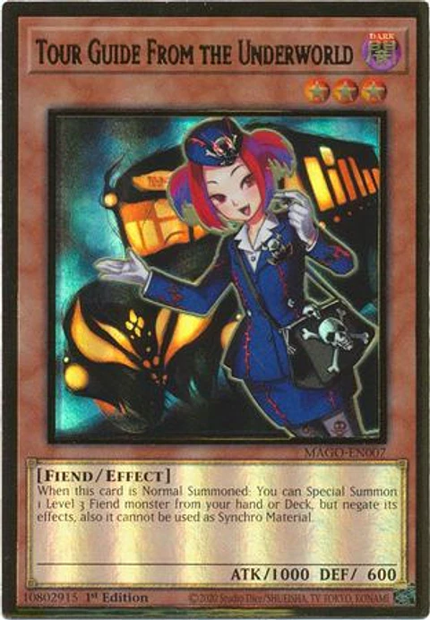 Tour Guide From the Underworld - MAGO-EN007 - Premium Gold Rare (desgastada)