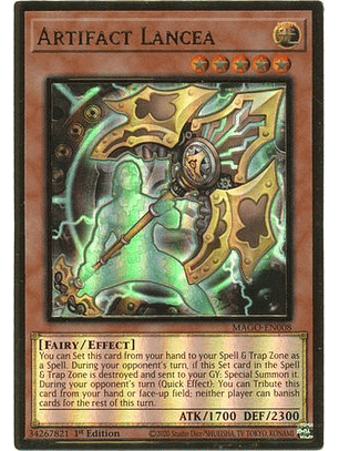 Artifact Lancea - MAGO-EN008 - Premium Gold Rare