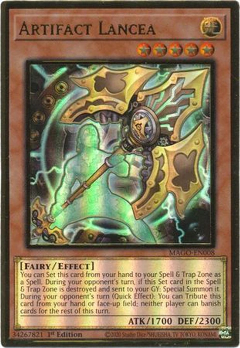 Artifact Lancea - MAGO-EN008 - Premium Gold Rare