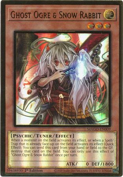 Ghost Ogre & Snow Rabbit - MAGO-EN009 - Premium Gold Rare