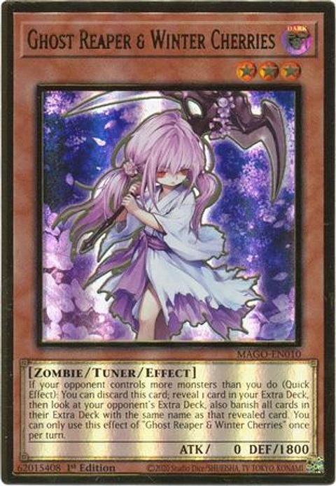 Ghost Reaper & Winter Cherries - MAGO-EN010 - Premium Gold Rare