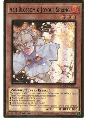 Ash Blossom & Joyous Spring - MAGO-EN011 - Premium Gold Rare