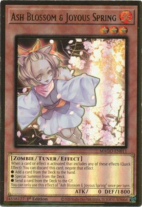 Ash Blossom & Joyous Spring - MAGO-EN011 - Premium Gold Rare