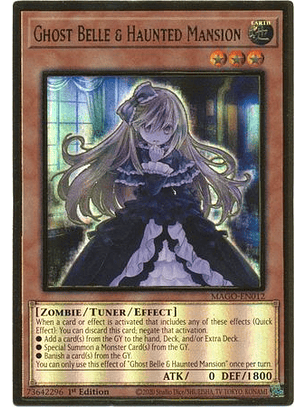 Ghost Belle & Haunted Mansion - MAGO-EN012 - Premium Gold Rare 