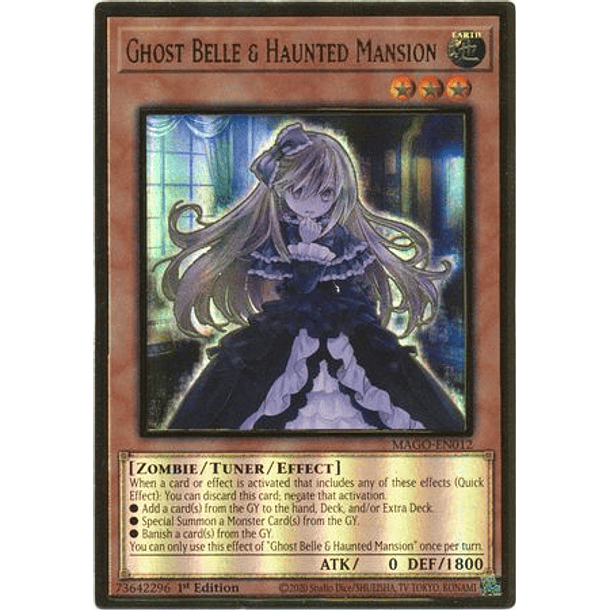 Ghost Belle & Haunted Mansion - MAGO-EN012 - Premium Gold Rare 