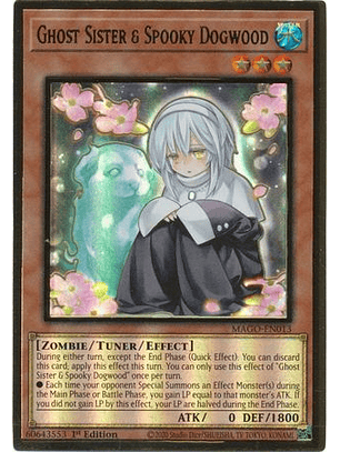 Ghost Sister & Spooky Dogwood - MAGO-EN013 - Premium Gold Rare 