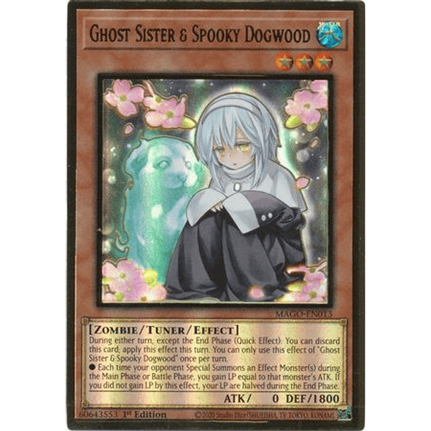 Ghost Sister & Spooky Dogwood - MAGO-EN013 - Premium Gold Rare 